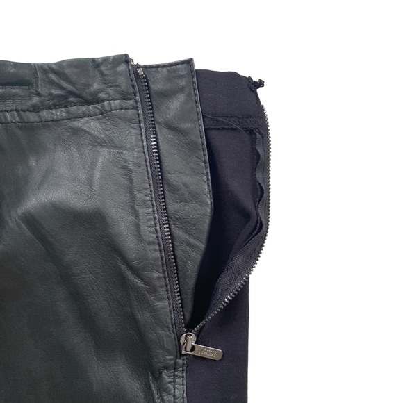 Marciano Black Faux Leather Mini Skirt - Size 4 - Picture 4 of 5